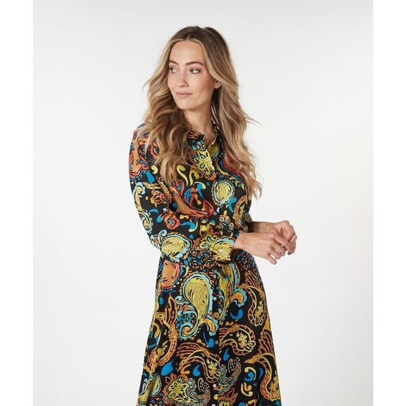 NWT ESQUALO Untamed Party Paisley Print Dress - Picture 4 of 9